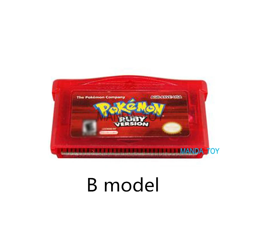 20pcs/lot GBA GAame Poke Collective Edition Video Game Cartridge Console Card for Game Boy Advance English Version