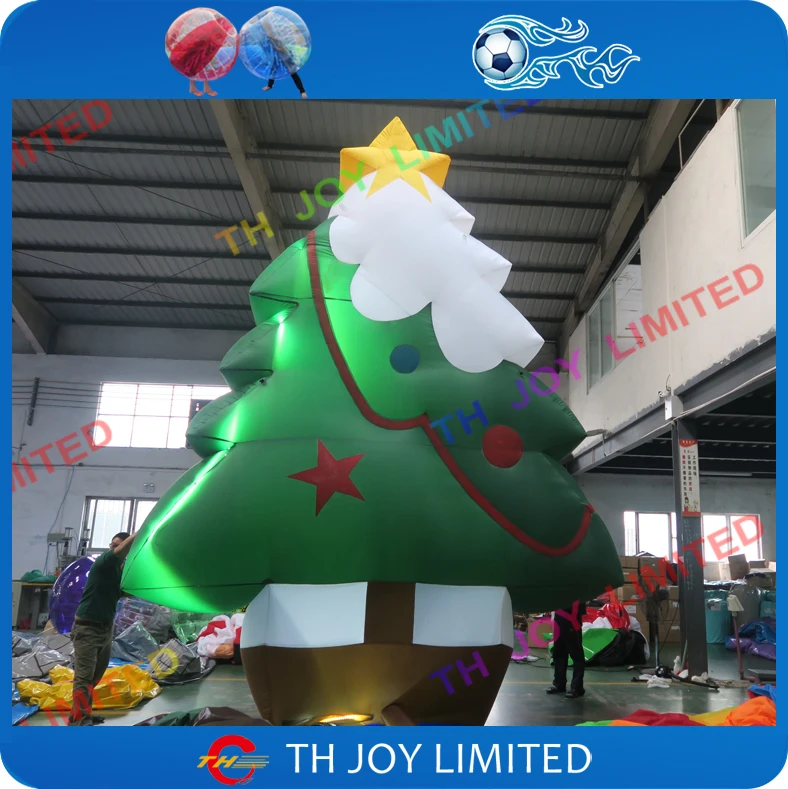 Free door shipping inflatable christmas tree for advertising, eye