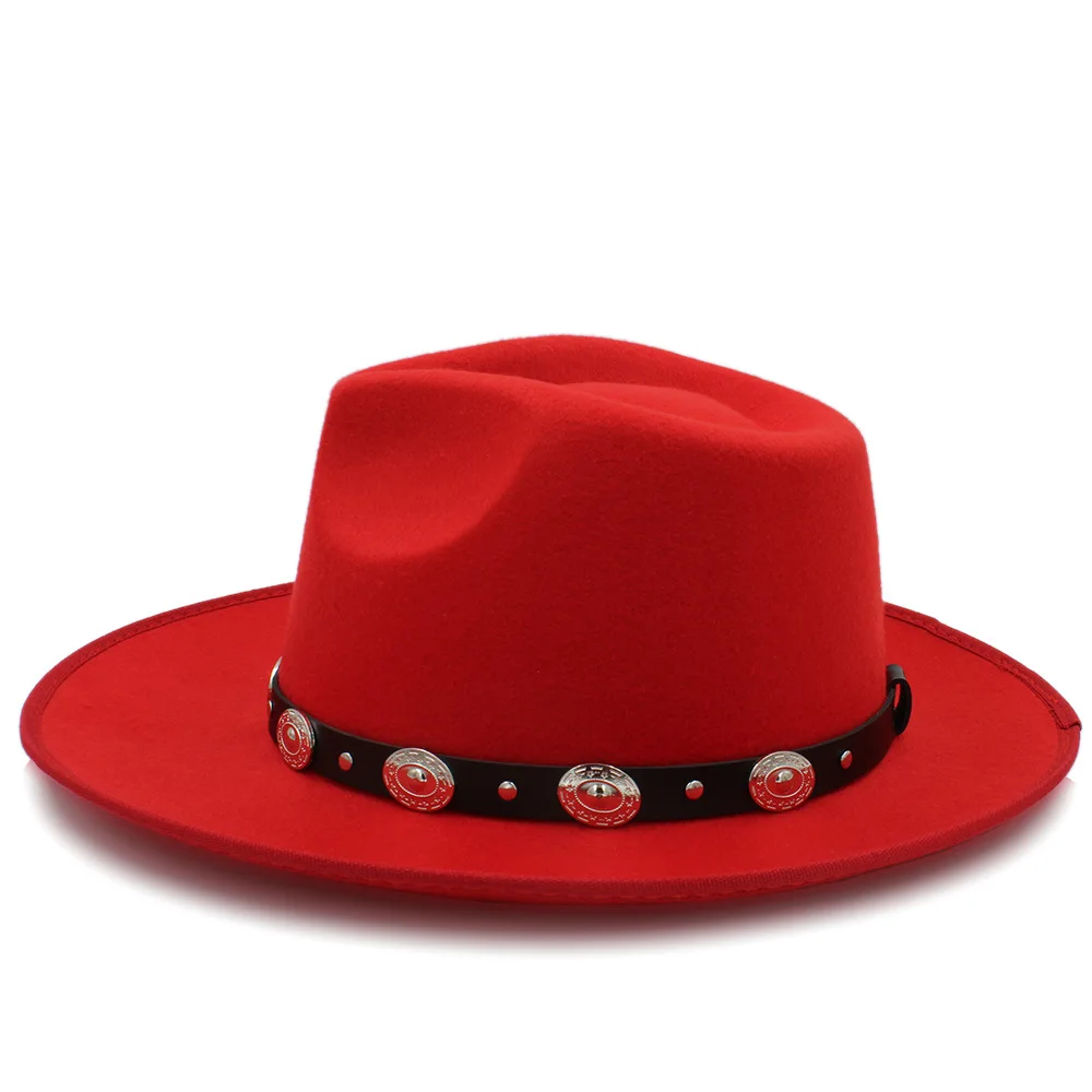 2018 модная женская Фетровая Шляпа Fedora осенняя дамская шляпа с широкими полями