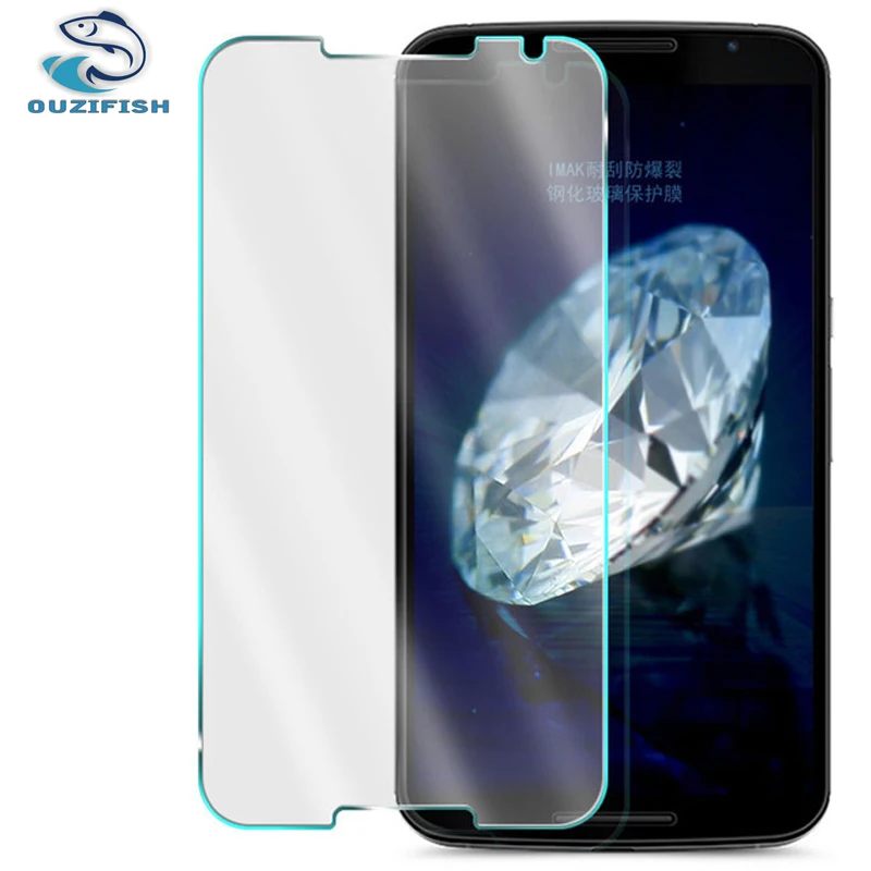 

OUZIFISH Tempered Glass For Motorola Nexus 6 Moto Nexus 6 2.5D 9H Transparent Screen Protector For LG Google 6 Protector Film