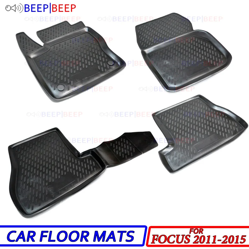 

For Ford Focus III 2011-2015 car floor mats carpets auto floor mat dust proof water proof car styling interior decoration