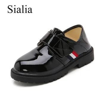 

Sialia Kids Shoes For Boys Leather Shoes Children Shoes Flat with Rubber Wedding Party Fashion chaussure enfant tenis menino