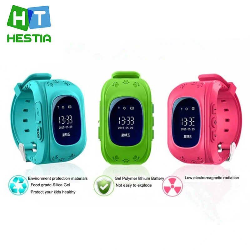 HESTIA HOT Smart watch Children Kid Wristwatch Q50 GSM GPRS GPS Locator Tracker Anti Lost font