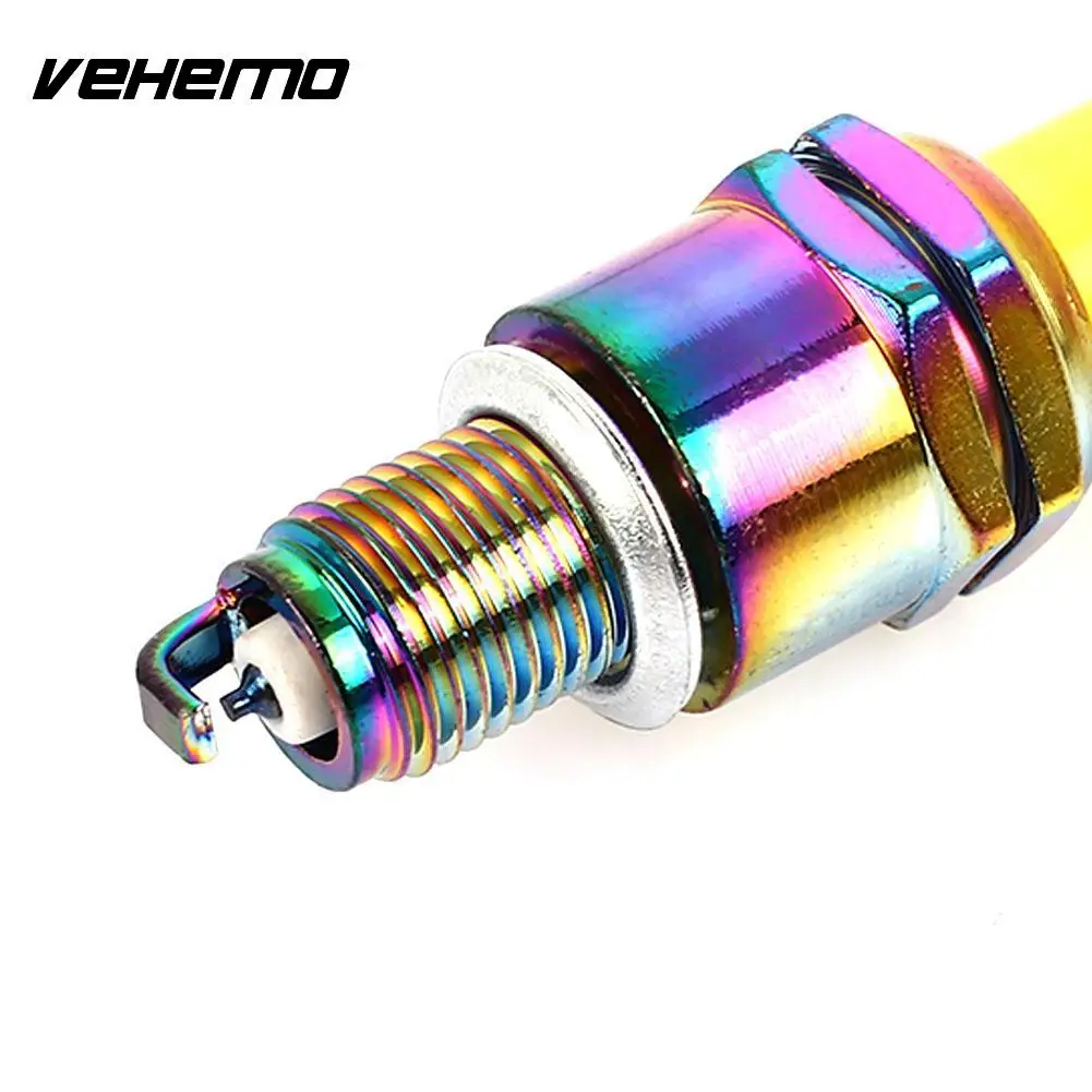 

Vehemo Iridium Scooter Spark Plug Kart Spark Plug Autobike Motorcycle Spark Plug for Autocycle Ignition Scooter for Dirt Bike