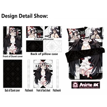 Аниме JK Overlord Albedo Сексуальная Утешитель набор косплэй постельное бельё прозрачный узор моющиеся дома кровать Декор костюм