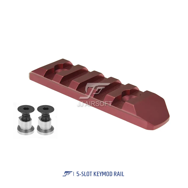 ACI 5-слот 5 Слот KeyMod ЧПУ легкий (черный/красный/коричневый/серебро) купить получить 2 шт. Бесплатный Железнодорожный Обложка бесплатная