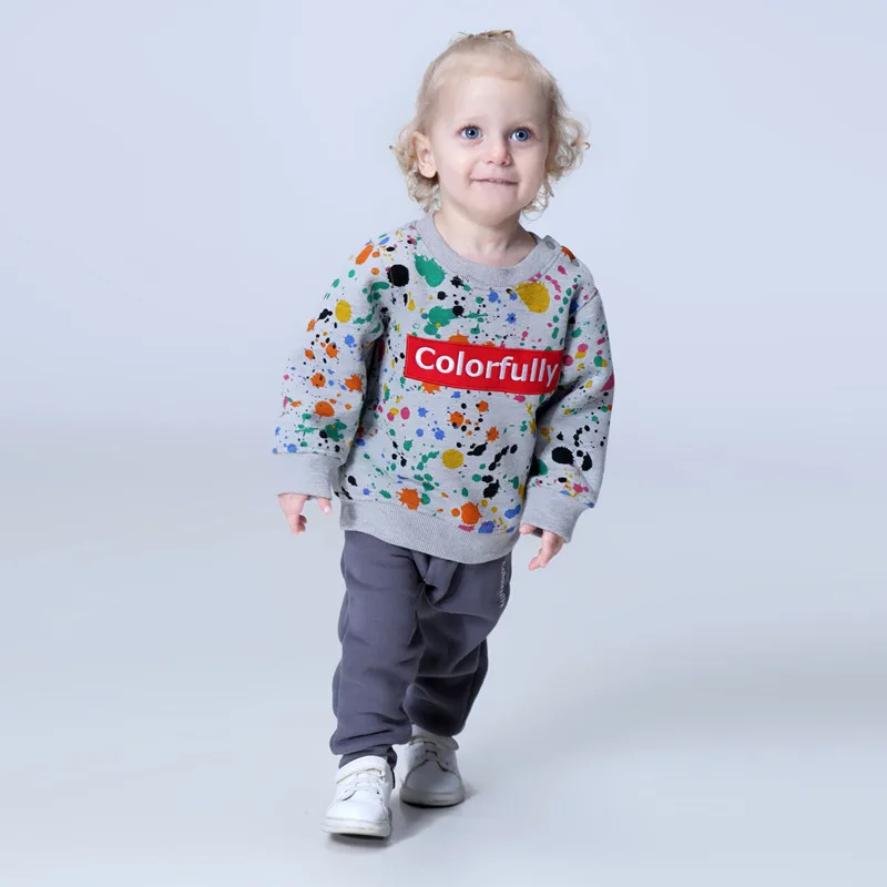 Skup Nowy 2018 wiosna moda odzież dziecięca zestawy baby boy ubrania 18 M 6 T sport kostiumy 12 kolorów dziewczyny ubrania dla odzież dla dzieci