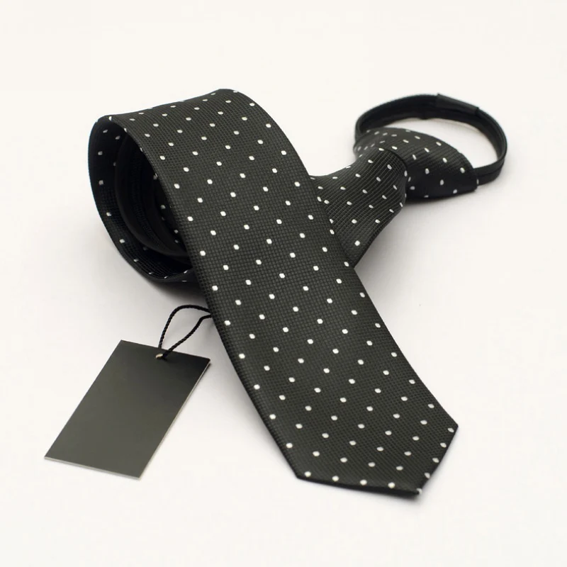 Hot Sale 6cm Slim Zipper Tie Easy To Pull Men's Commercial Formal Suit