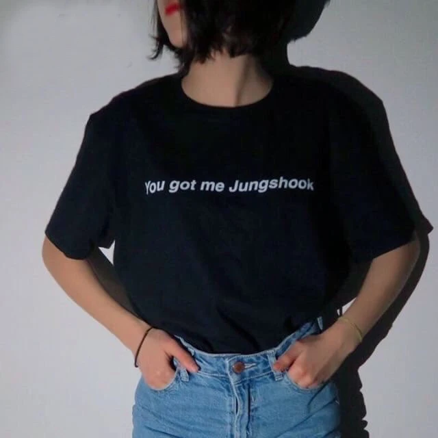 Вы меня Jungshook женские instagram футболка girl power Феминистская tumblr Детские футболки