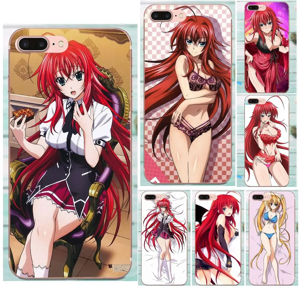 

Unique Luxury Transparent Phone Case For Apple iPhone 4 4S 5 5C 5S SE 6 6S 7 8 Plus X XS Max XR High School Dxd Rias Gremory