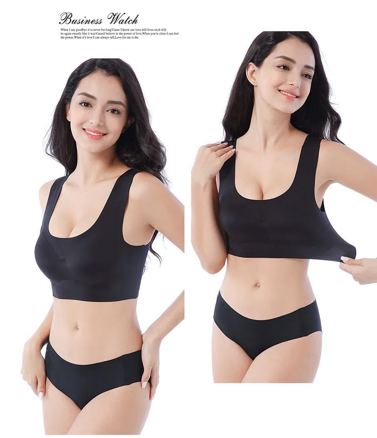 Jerrinut Seamless Plus Size Bra One Piece Push Up Underwear Women's Bra Sexy Lingeries Bralette Bra Large Size Everyday BH4