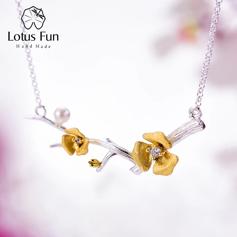Lotus Fun реальные 925 Серебро Ручной Работы Дизайнера Ювелирные украшения Изящные