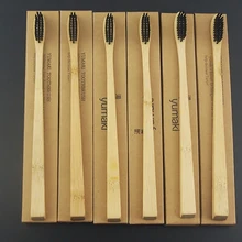 DR. PERFECT 6 шт. тонкая стильная деревянная зубная щетка бамбук Новинка бамбуковый уголь зубная щетка мягкая щетина бамбуковое волокно деревянная ручка