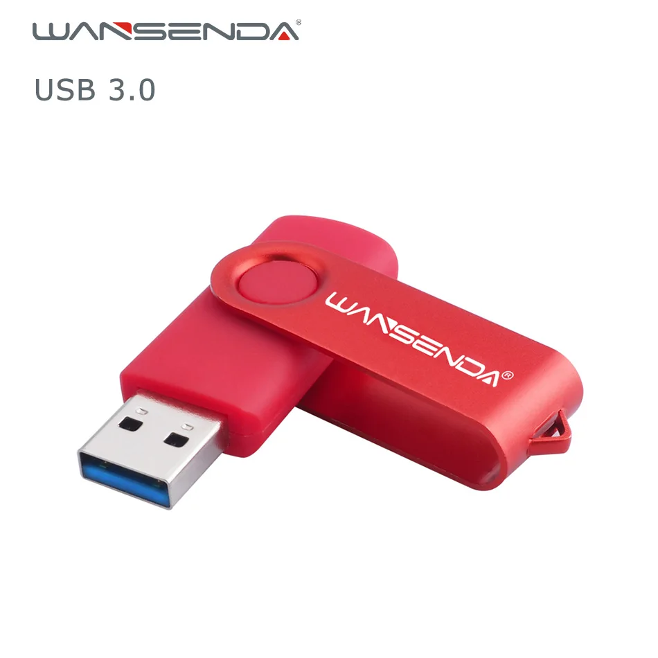 Оригинальная Поворотная usb-флешка Wansenda, 4 ГБ, 8 ГБ, 16 ГБ, 32 ГБ, 64 ГБ, 128 ГБ, 256 ГБ, USB 3,0, флешки, высокое качество, флешка USB
