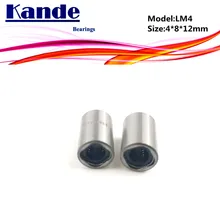 LM4UU 1 roulement linéaire LM4 | De haute qualité 4x8x12mm LM4 UU, pour imprimante 3d, roulement linéaire SM4UU