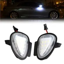 Direct Fit White LED Under Side Mirror Puddle Lights For VW GTi Golf MK6 6 MKVI 2 x turn signal lights under side mirror puddle 6 led lights for vw gti golf mk6 6 mkvi 2010 2014