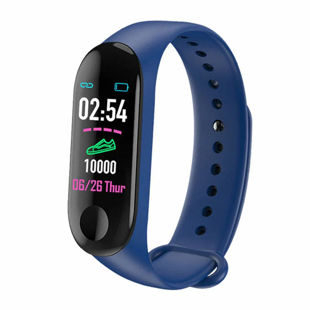 

Step Counter Watch Health Smart Wristband Blood Pressure Outdoor Heart Rate Monitor Fitness Tracker Message Sports Waterproof