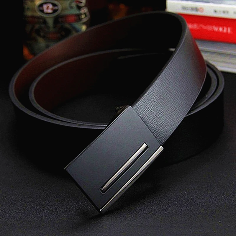 work belts for men 2020 Men's Belt genuine leather business formal for Wedding suit Belt men real cowhide leather belt black Men birthday gift brown designer belt