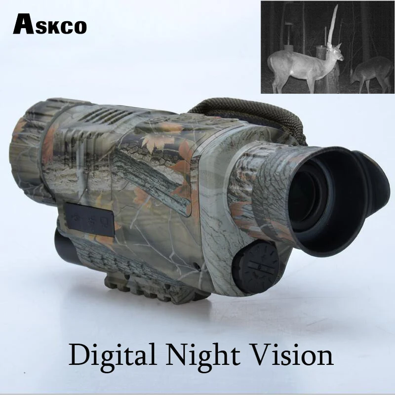 Камуфляж 5X40 цифровой Монокуляр инфракрасное ночное видение очки ночного видения область снимает фотографии видео с TFT lcd для охоты