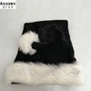  75cm Black plush hat White fur Adult Christmas hat party High Quality Fur Xmas Cap Children Adult Plush Home Party Decoration ► Photo 2/3