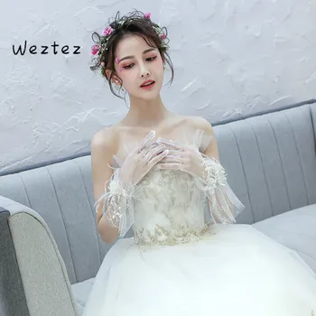 

Bridal Boutique Gloves Lace Short Five-Pointed Star Feathers All Refer To Sen Wedding Dress Accessories ST028