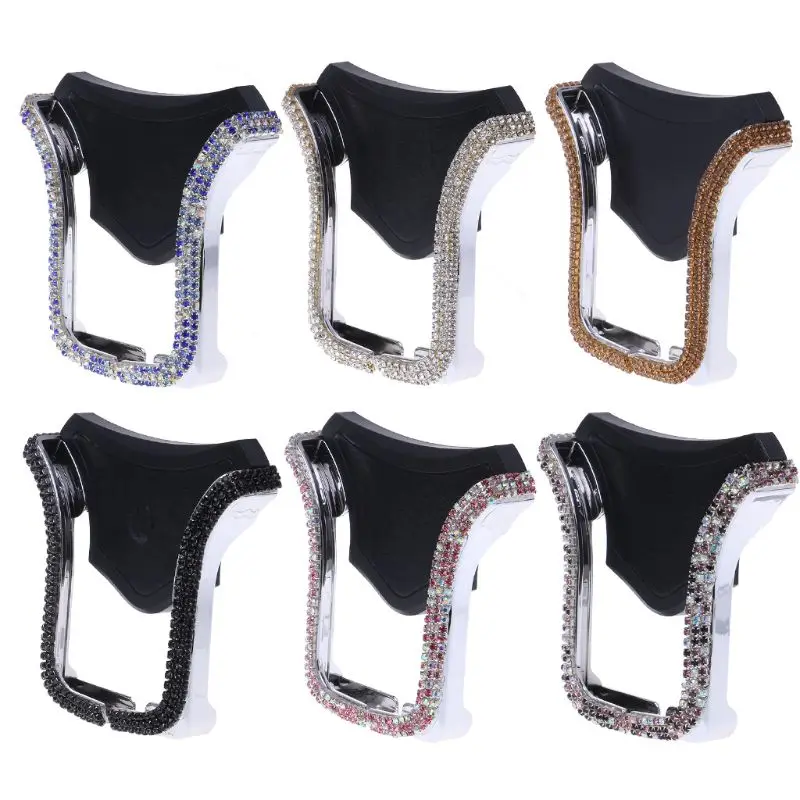 

Universal Car Phone Holder With Shiny Crystal Rhinestone Car Air Vent Mount Clip Cell Phone Holder For iPhone Car Holder 6 Color