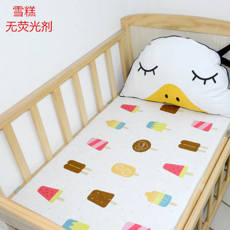 xuegao Простыня для детской кроватки с рисунком коровы, дышащая хлопковая простыня без запаха, многоразмерная простыня для детской кроватки, декор для детской комнаты - Цвет: xuegao