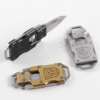 

Outdoor Hunting Edc Stainless Portable Multifunction Folding Knife Camping Mini Keychain Tactical Survival Tool Hiking