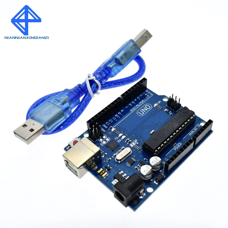 Un juego UNO R3 MEGA328P ATMEGA16U2 Compatible con Arduino|Circuitos integrados| - AliExpress
