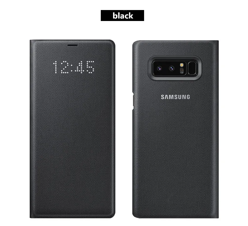 Официальный чехол для samsung Galaxy Note8 Note 8 светодиодный Чехол-бумажник N950F EF-N950P n8 светодиодный чехол