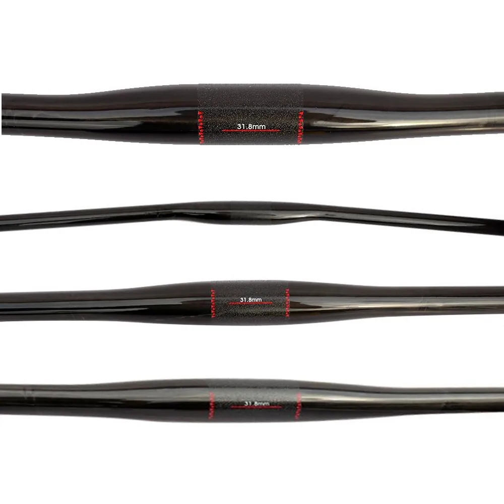 No logo شقة ud ألياف الكربون المقود bicyle الدراجة الجبلية mtb المقود 31.8*760 ملليمتر الترا طويل manillar fixie دراجة أجزاء