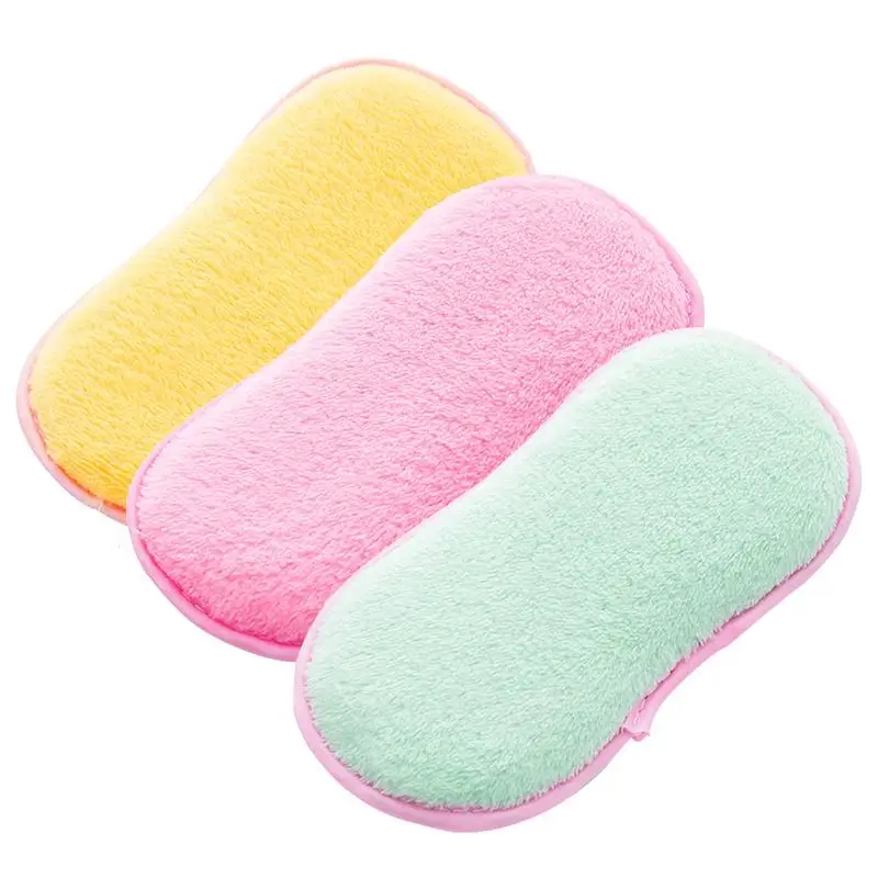 

1pcs Cleaning Cloths Double-sided Wash dishes Fiber with Silver Wire Scrubbing Pot not greasy Bowl Dish Towel Descaling Brush