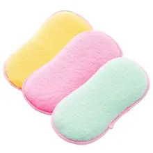 1pcs Cleaning Cloths Double-sided Wash dishes Fiber with Silver Wire Scrubbing Pot not greasy Bowl Dish Towel Descaling Brush