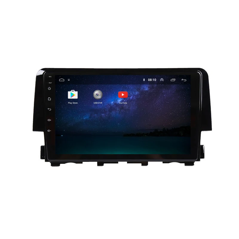 Perfect 9" 2.5D IPS Android 8.1 Car DVD Multimedia Player GPS For Honda Civic 2015 2016 2017 2018 audio car radio stereo navigation wifi 16