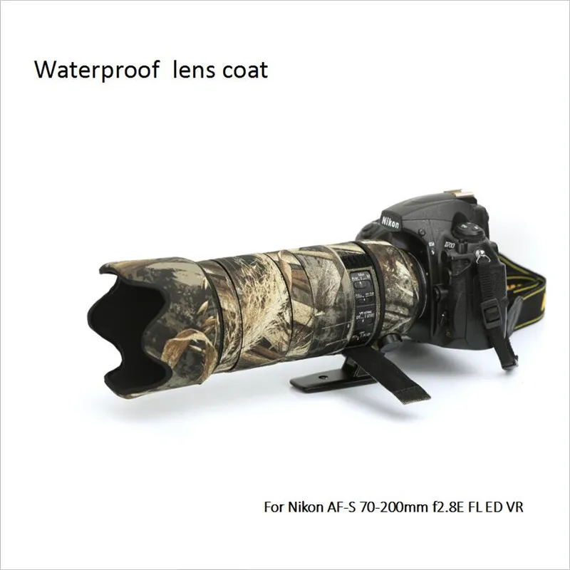 

2018 new lens coat waterproof camouflage for nikon AF-S 70-200mm F/2.8E FL ED VR fs008