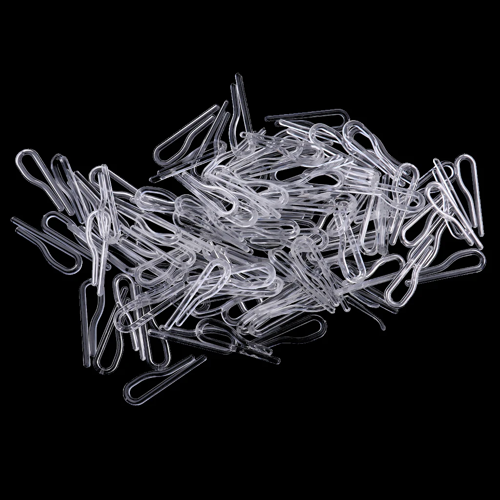 100pcs 35mm Clear Plastic Clips For Ties Shirts folded shirts sleeves Pants Socks Packaging Clips