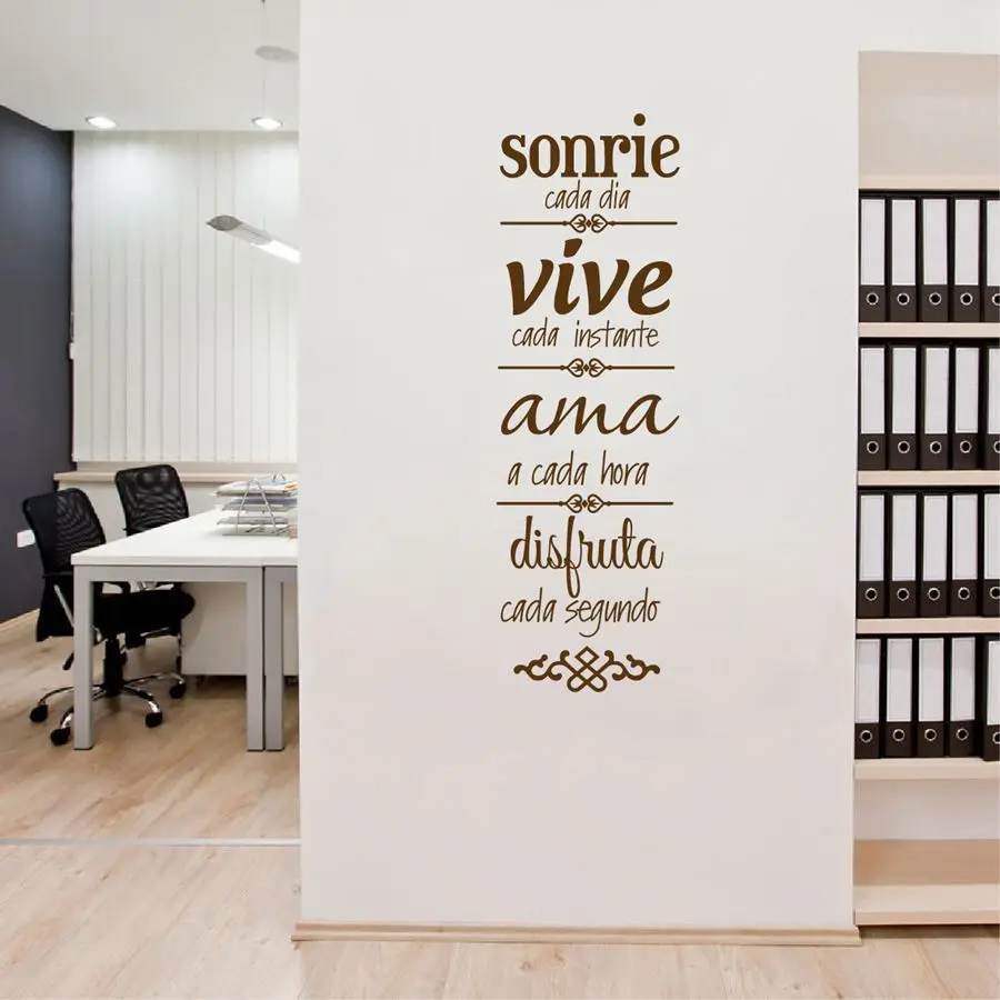 Испанская версия NORMAS DE CASA Vinilos Decorativos испанские правила для дома Настенная