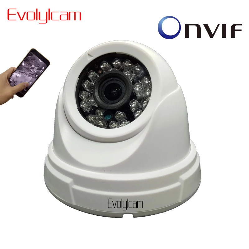 Evolylcam P2P Onvif HD 720P 960P Micro SD/TF slot IP Camera Network Alarm Security CCTV Camera Indoor Night Vision Dome Camera