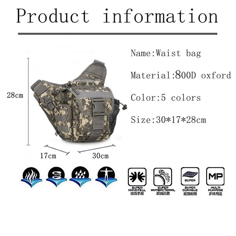 800D الرجال العسكرية حقيبة متعددة الاستخدامات ، رخوة الجيش الرياضة حقيبة كتف ، في الهواء الطلق تنزه السفر تسلق أكياس الحقيبة حزمة