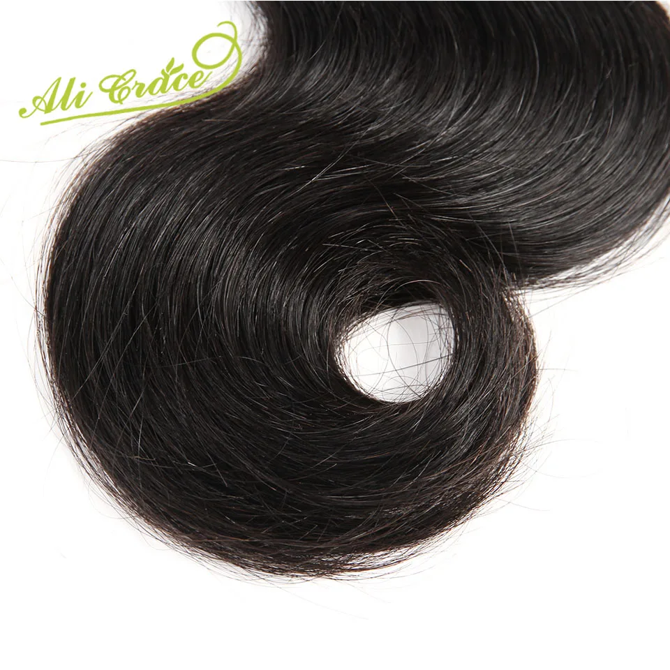 ALI GRACE волосы малазийские волнистые волосы натуральные черные 10-28 дюймов Remy человеческие волосы плетение пучки 1 шт