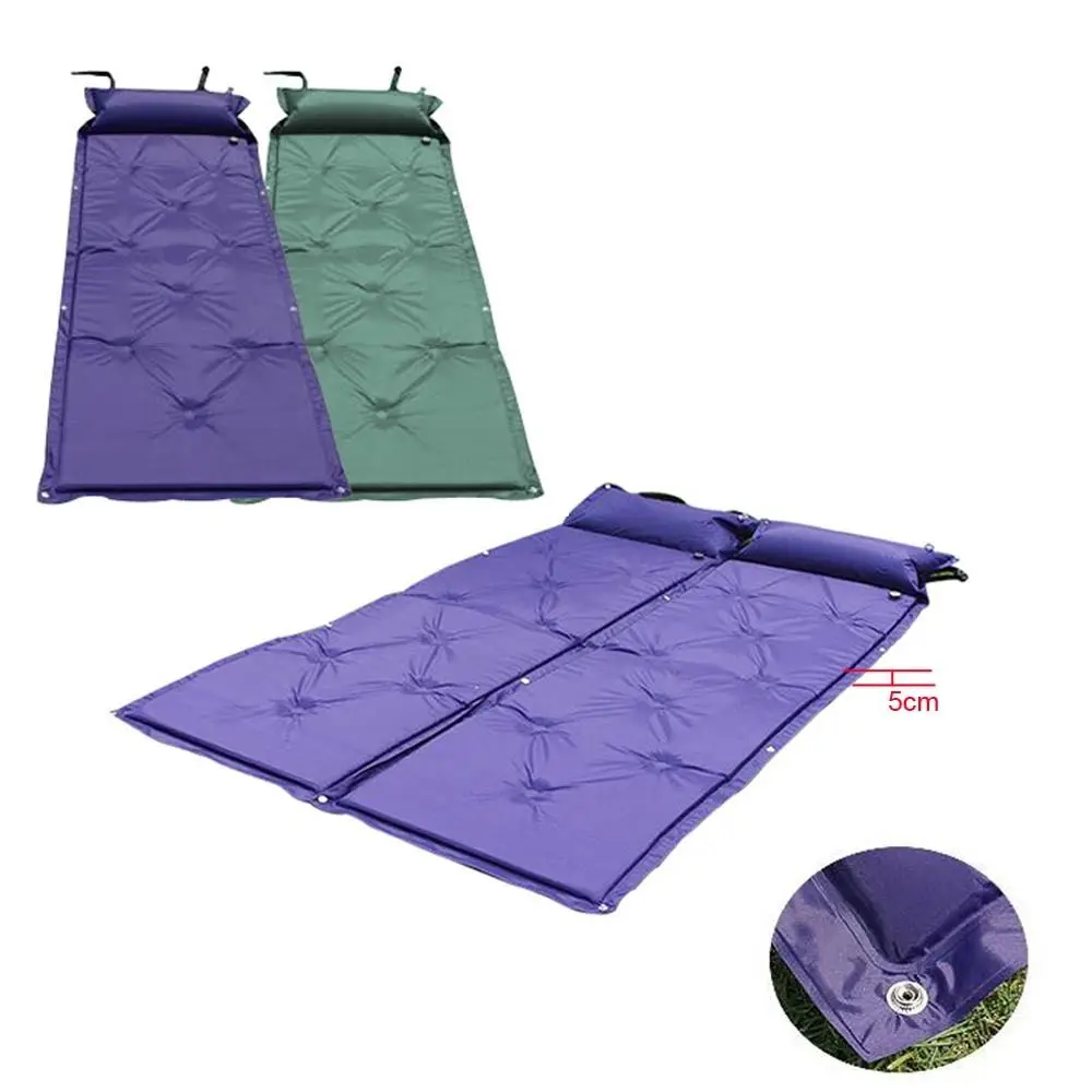 Inflatable Mattress Folding Sleeping Camping Mat Hiking Travel