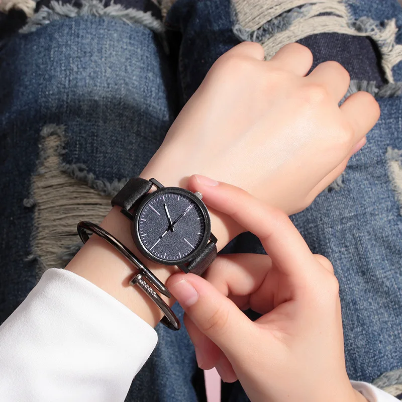 

Simple Watch Women Casual Pure Color WristWatch Female Fashion Quartz Clock Female Wrist Watches Gift For Girls montre femme