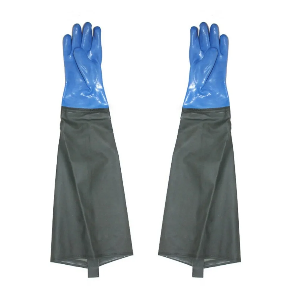 

Long Sleeve Design Waterproof Oil Resistance Catch Fish Gloves Acid Alkali-Resistance Anti-Slip Work Gloves for Farms Work