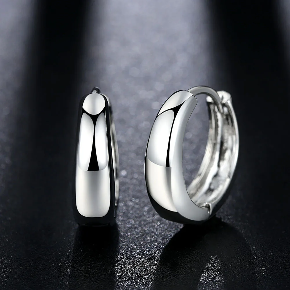 

Silikolove 1pair Fashion Simple Smooth Earrings Korea Personality Round Women Fashion Jewelry Round Earrings Cute Earrings