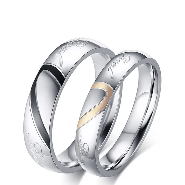 2016 new couple rings titanium steel heart shaped lovers ring rose gold black wedding rings - Black Wedding Rings For Him And Her 2016 new couple rings titanium steel heart shaped lovers ring rose gold black wedding rings - Black Wedding Rings For Him And Her