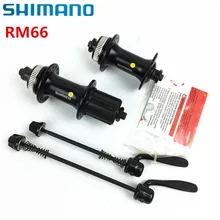 SHIMANO RM66 32-отверстие quick release велосипед центр алюминиевого сплава передней и задней части велосипеда Черный дисковые велосипедные тормозные подшипник