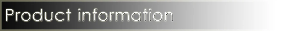Product information