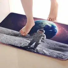 Коврик для ванной комнаты в космическом стиле, Забавный Противоскользящий коврик для ванной, аксессуары для душевой занавески, соответствующие вашей душевой занавеске