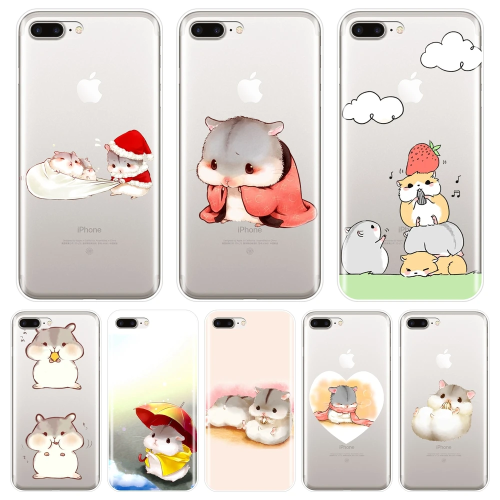 scheerapparaat discretie inhalen Christmas Cover Iphone 6s Plus | Case Iphone Xs Max Soft Hamster - Case  Iphone X Xr - Aliexpress