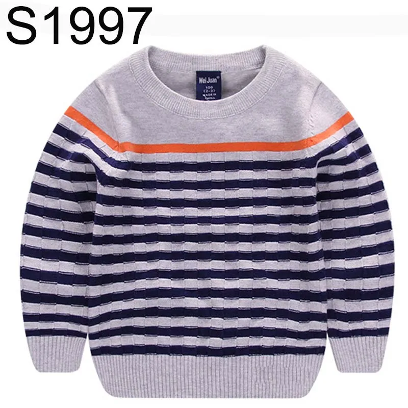 3 10 Years Boys Leisure Sweaters Kids Boys Autumn Long Sleeve Plaid